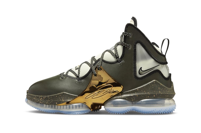 Take a Look at the Official Images of the Nike LeBron 19 Chosen 1 Olive/Sail DQ7548-301 nba all star los angeles lakers king james snkrs