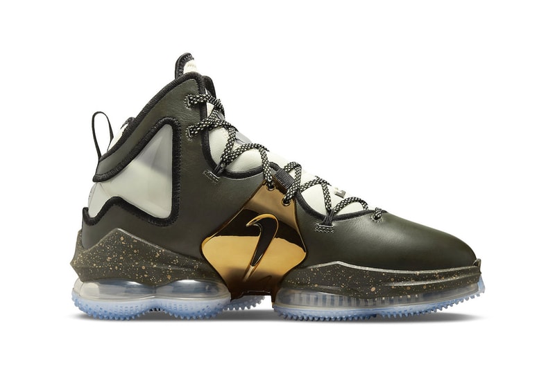 Take a Look at the Official Images of the Nike LeBron 19 Chosen 1 Olive/Sail DQ7548-301 nba all star los angeles lakers king james snkrs