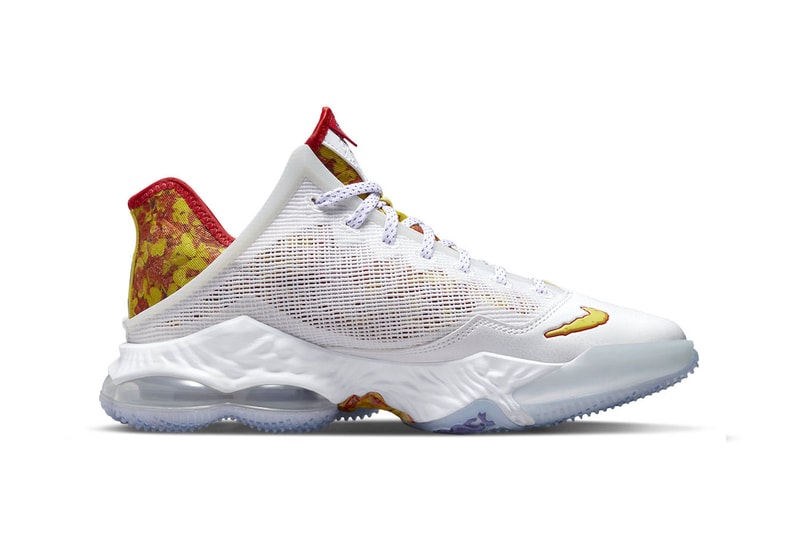 Nike LeBron 19 Low Magic Fruity Pebbles Official Look lebron james nike lebron 4 pe nike basketball los angeles lakers DQ8344-100