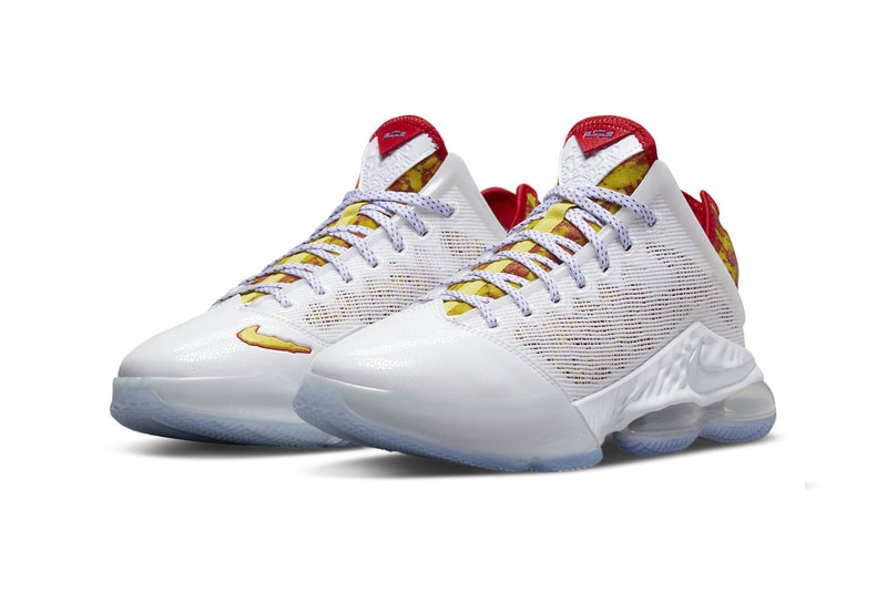 Nike LeBron 19 Low Magic Fruity Pebbles Official Look lebron james nike lebron 4 pe nike basketball los angeles lakers DQ8344-100