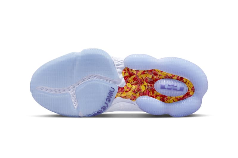 Nike LeBron 19 Low Magic Fruity Pebbles Official Look lebron james nike lebron 4 pe nike basketball los angeles lakers DQ8344-100