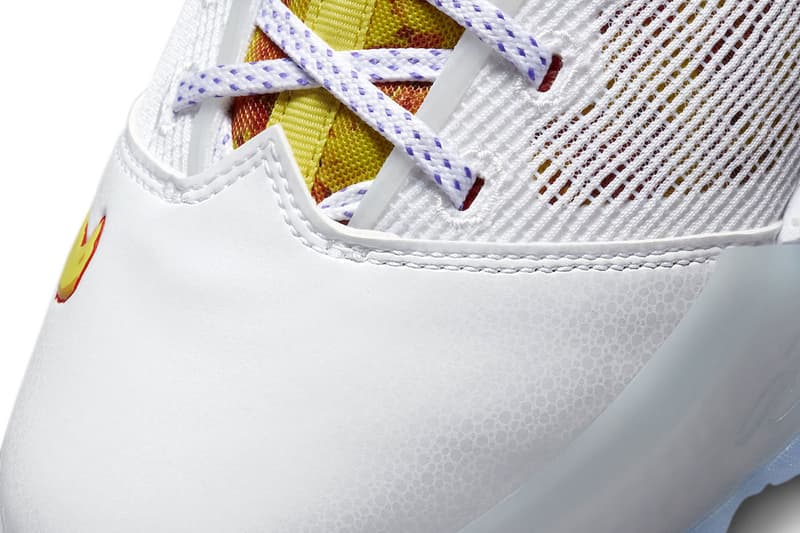 Nike LeBron 19 Low Magic Fruity Pebbles Official Look lebron james nike lebron 4 pe nike basketball los angeles lakers DQ8344-100