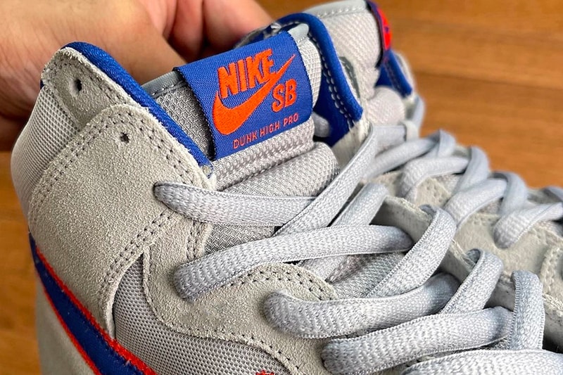 Nike SB Dunk High "New York Mets" First Look MLB footwear sneakers kicks footwear Mets MLB Skateboarding 