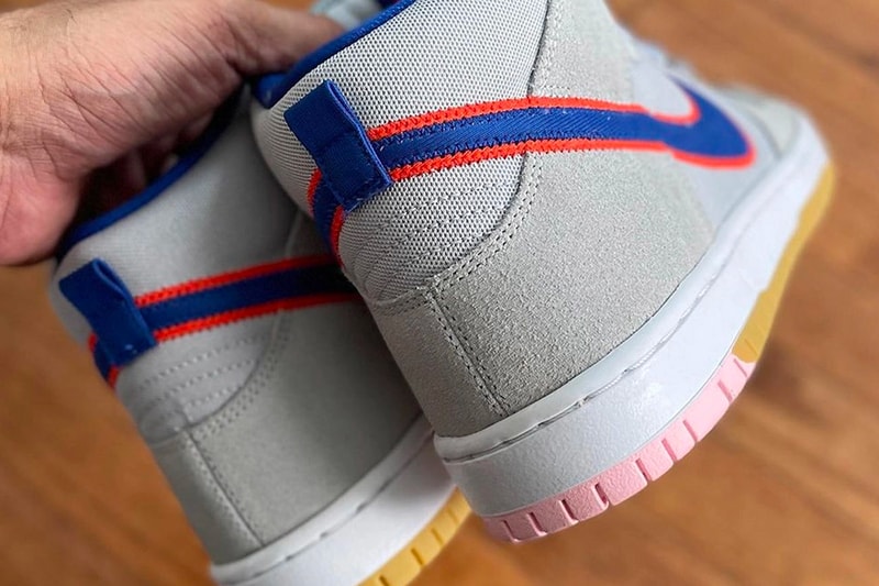 Nike SB Dunk High "New York Mets" First Look MLB footwear sneakers kicks footwear Mets MLB Skateboarding 