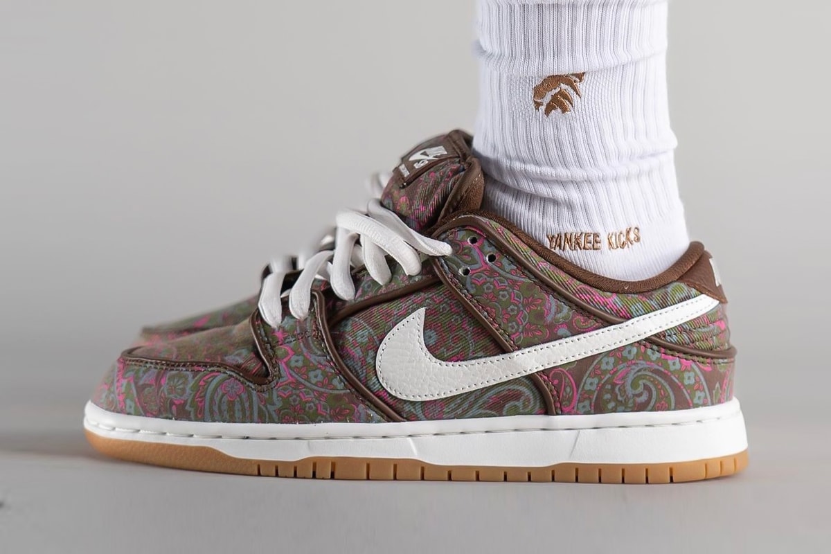 Nike SB Dunk Low Paisley On-Foot Look Release Info DH7534-200 Date Buy Price 