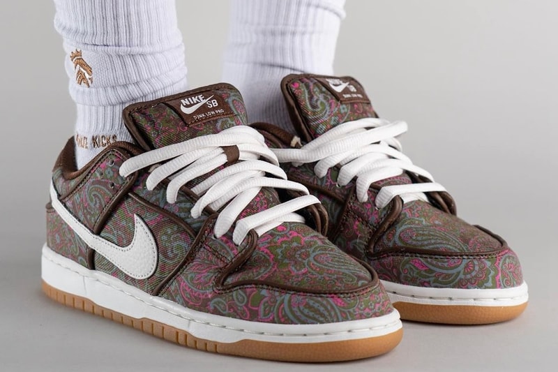 Nike SB Dunk Low Paisley On-Foot Look Release Info DH7534-200 Date Buy Price 
