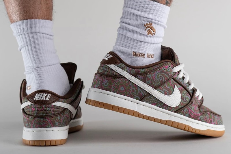 Nike SB Dunk Low Paisley On-Foot Look Release Info DH7534-200 Date Buy Price 