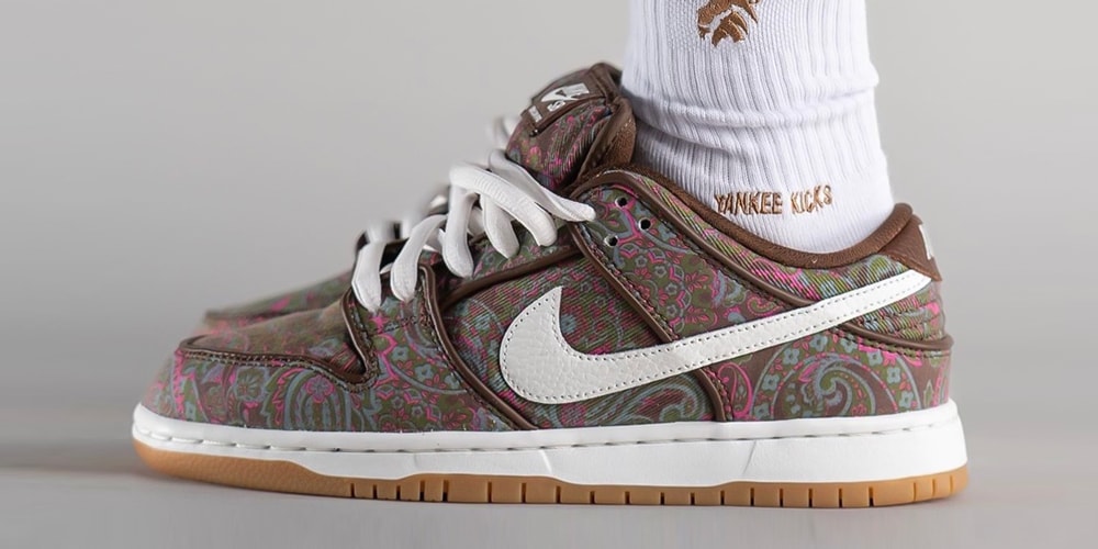 Nike sb dunks black and grey floral print Clearance