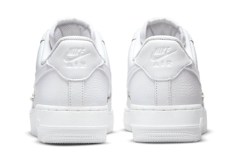 Nike Air Force 1 Low Pearl Studs DQ0231-100 2022 all white minimalist release date info price