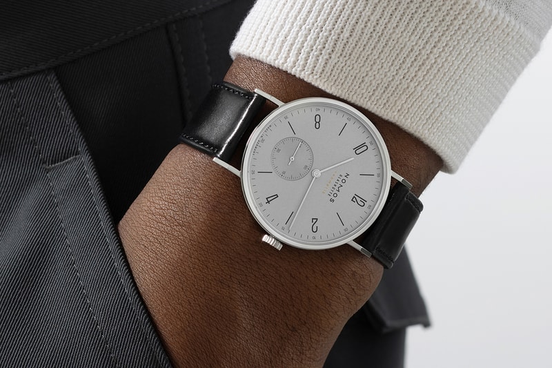 Platinum Grey Tangente Models Offered In Two Sizes With Either Solid or Sapphire Crystal Casebacks