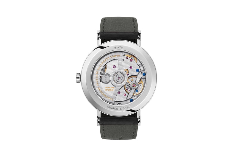 Platinum Grey Tangente Models Offered In Two Sizes With Either Solid or Sapphire Crystal Casebacks