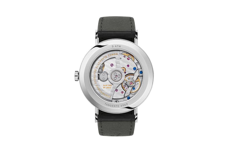 Platinum Grey Tangente Models Offered In Two Sizes With Either Solid or Sapphire Crystal Casebacks