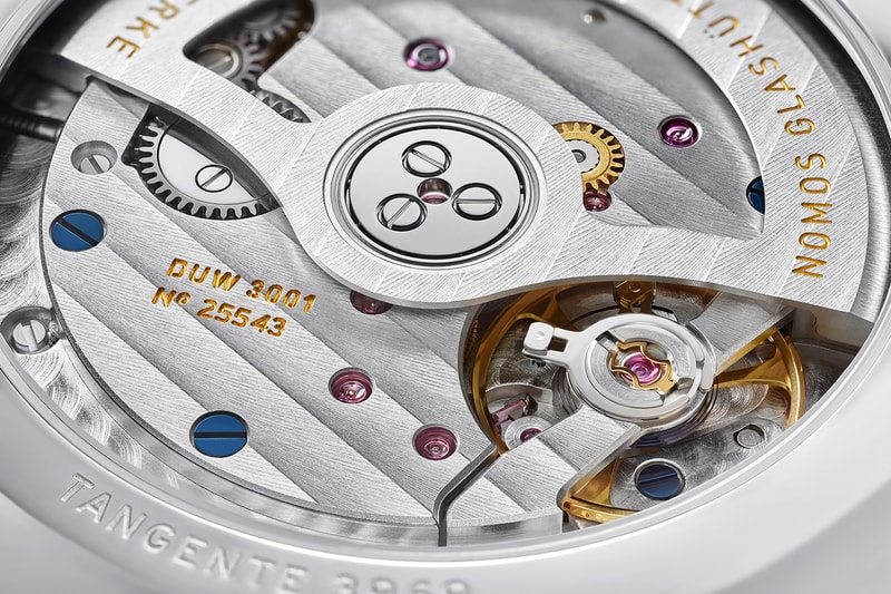 Platinum Grey Tangente Models Offered In Two Sizes With Either Solid or Sapphire Crystal Casebacks