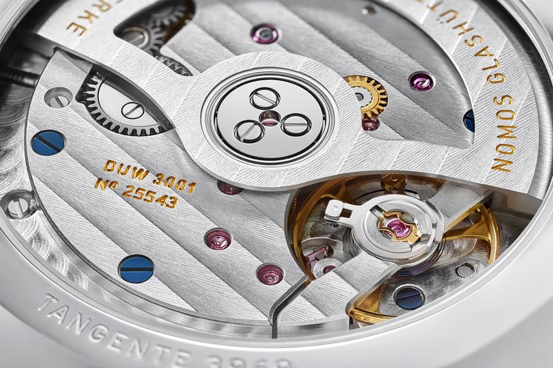 Platinum Grey Tangente Models Offered In Two Sizes With Either Solid or Sapphire Crystal Casebacks