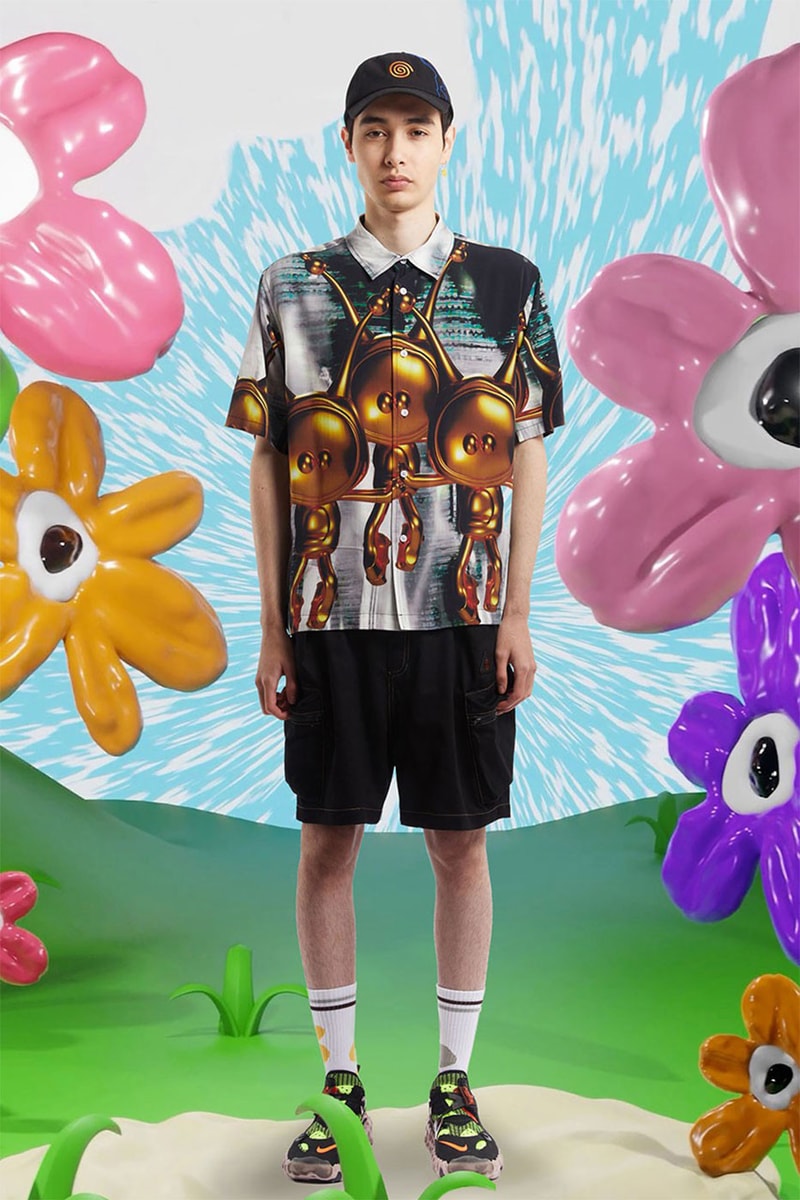PAM SS22 Poetry and Motion Collection Release Info HBX Emma Kohlmann Nature Velour Singlet Top Flared Pants Convertible Shorts Long Sleeve Cropped Polo Mock Neck Dresses Jackets