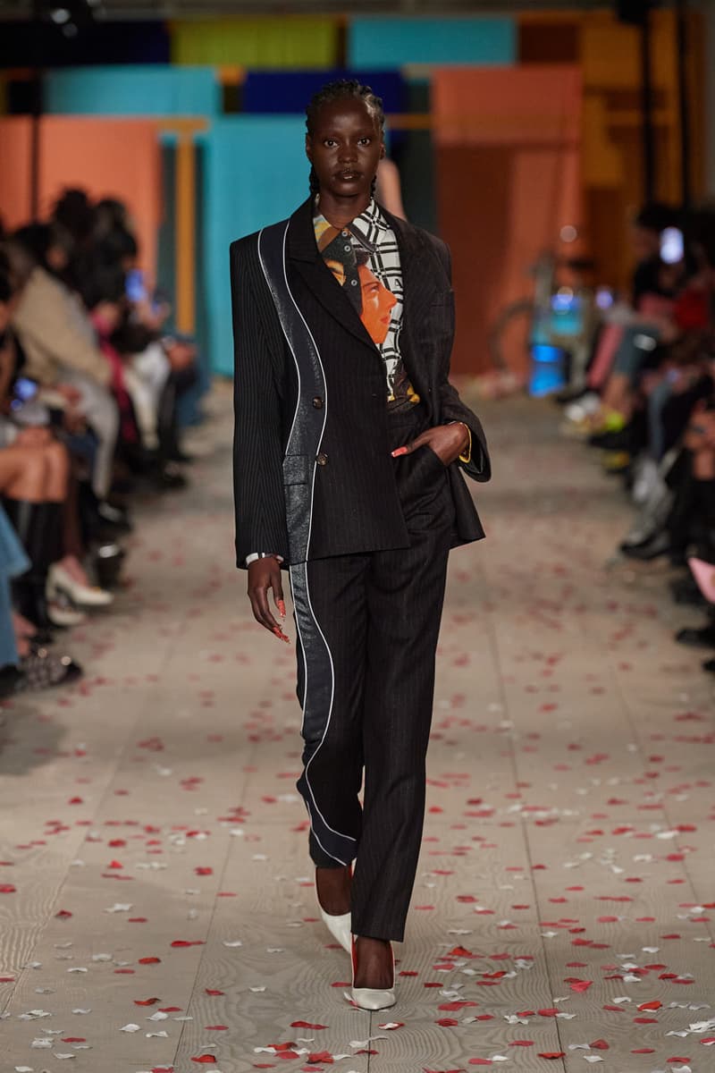 Ahluwalia Fall/Winter 2022 "From Nollywood to Bollywood" FW22 Collection Runway London Fashion Week LFW Looks Priya 