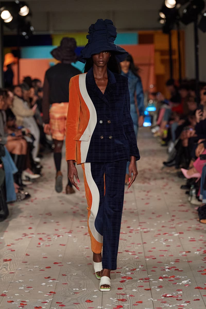 Ahluwalia Fall/Winter 2022 "From Nollywood to Bollywood" FW22 Collection Runway London Fashion Week LFW Looks Priya 