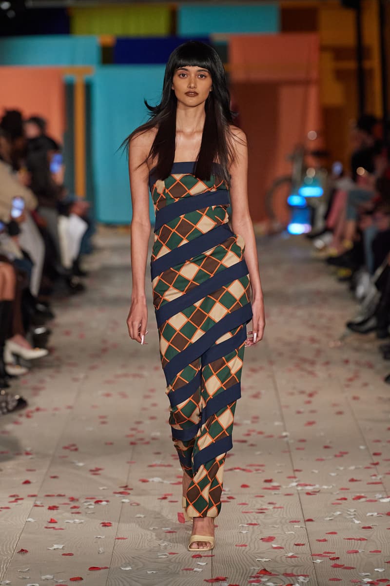 Ahluwalia Fall/Winter 2022 "From Nollywood to Bollywood" FW22 Collection Runway London Fashion Week LFW Looks Priya 