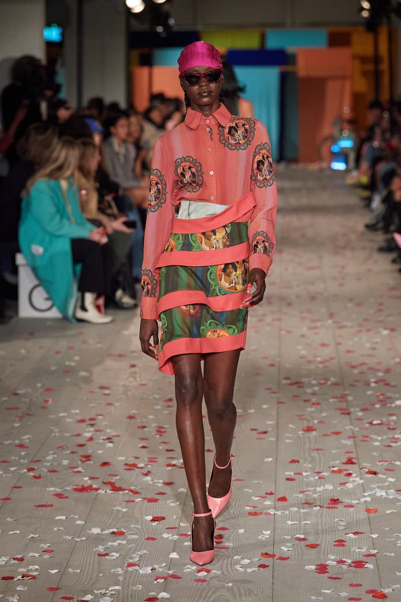 Ahluwalia Fall/Winter 2022 "From Nollywood to Bollywood" FW22 Collection Runway London Fashion Week LFW Looks Priya 