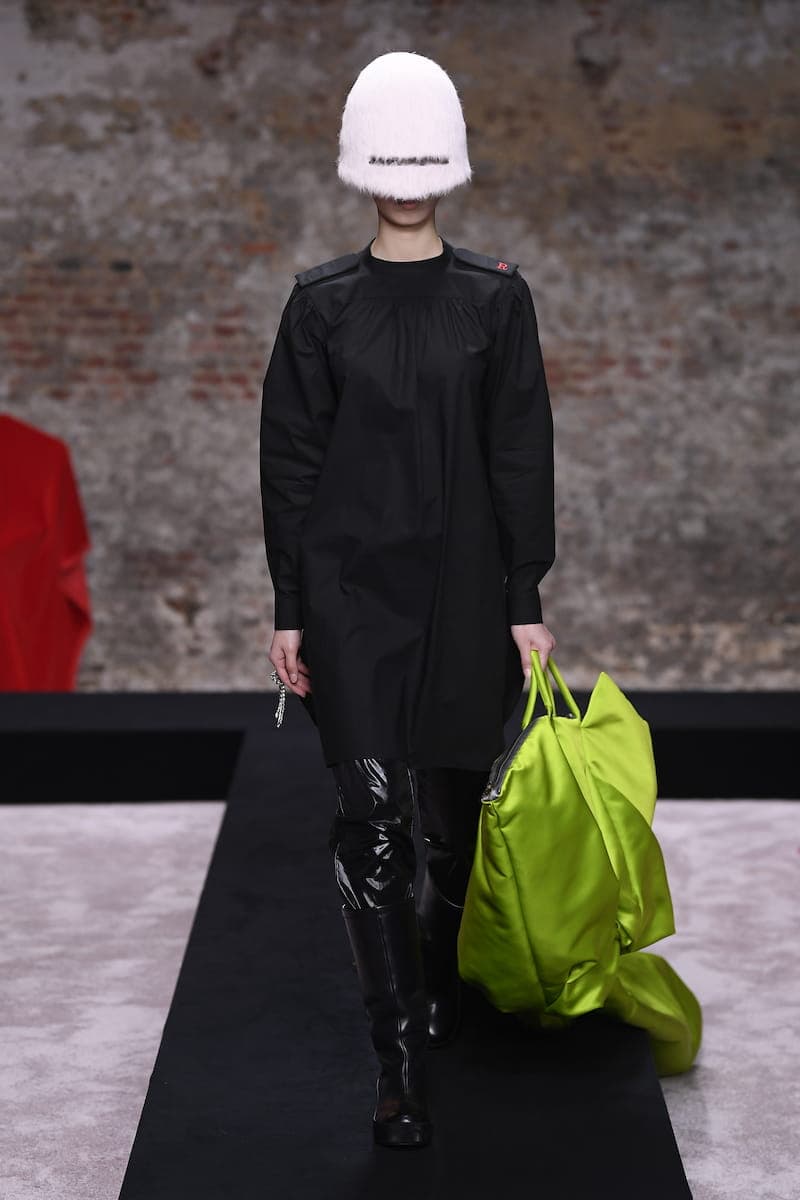 Raf Simons Fall/Winter 2022 Runway Show FW22 Collection Co-Ed Mens Womens Berghain Leather Vinyl Rubber Boots Accessories First Look