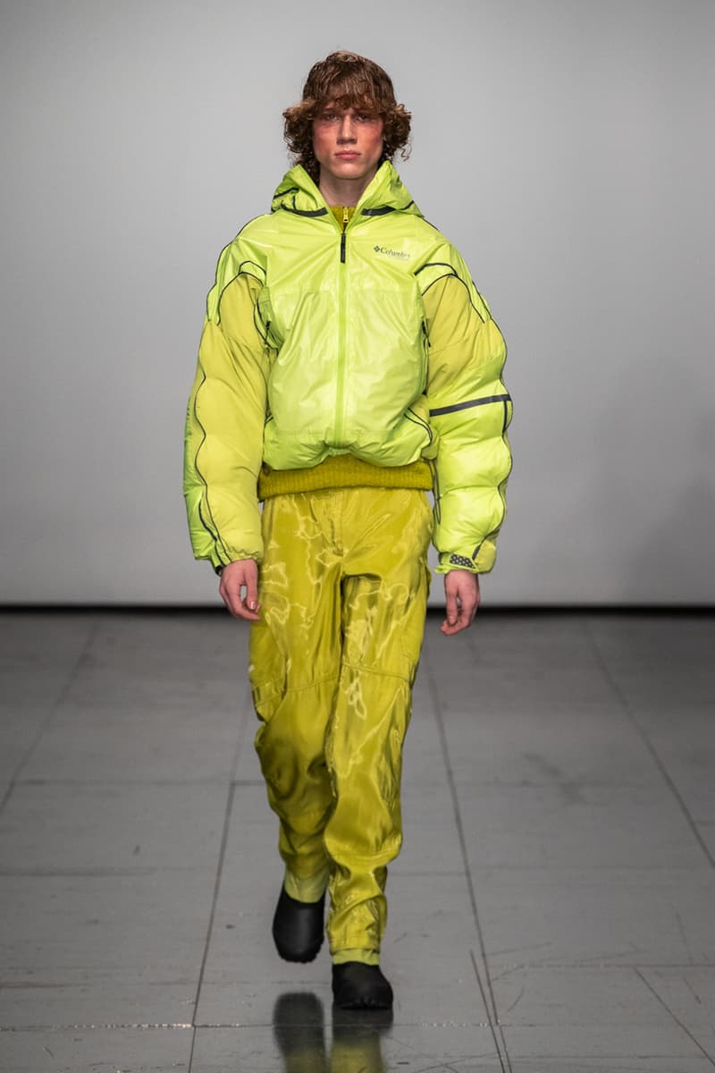 Robyn Lynch Fall/Winter 2022 FW22 Columbia Collaboration London Fashion Week LFW Runways Outerwear Irish Designer Emerging NEWGEN