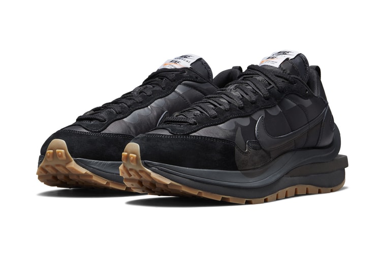 Official Images of the sacai x Nike VaporWaffle "Black/Gum"