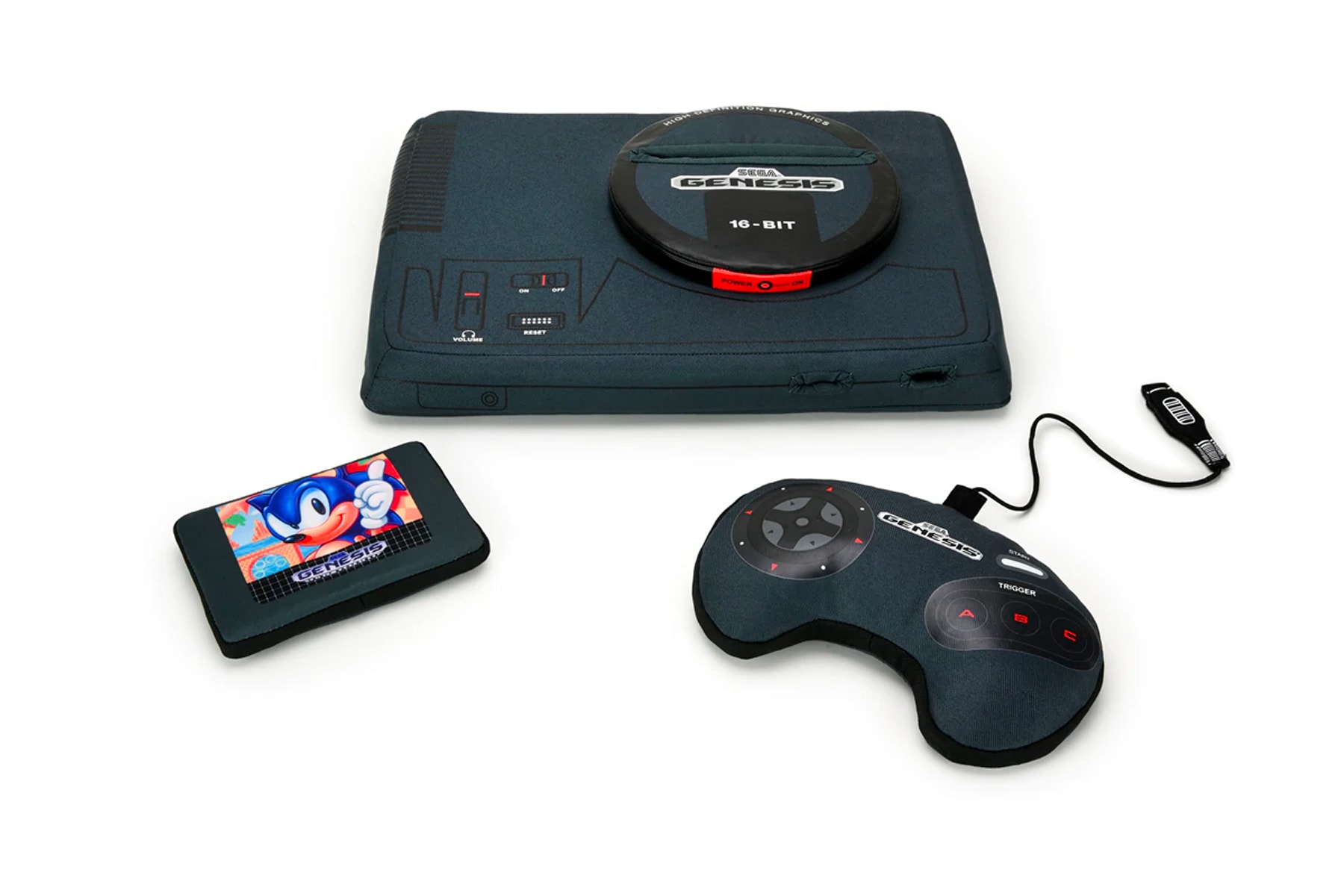 Sega Genesis Plush 12-inch Gaming Console kidrobot release toys home sonic the hedgehog gaming retro gaming 