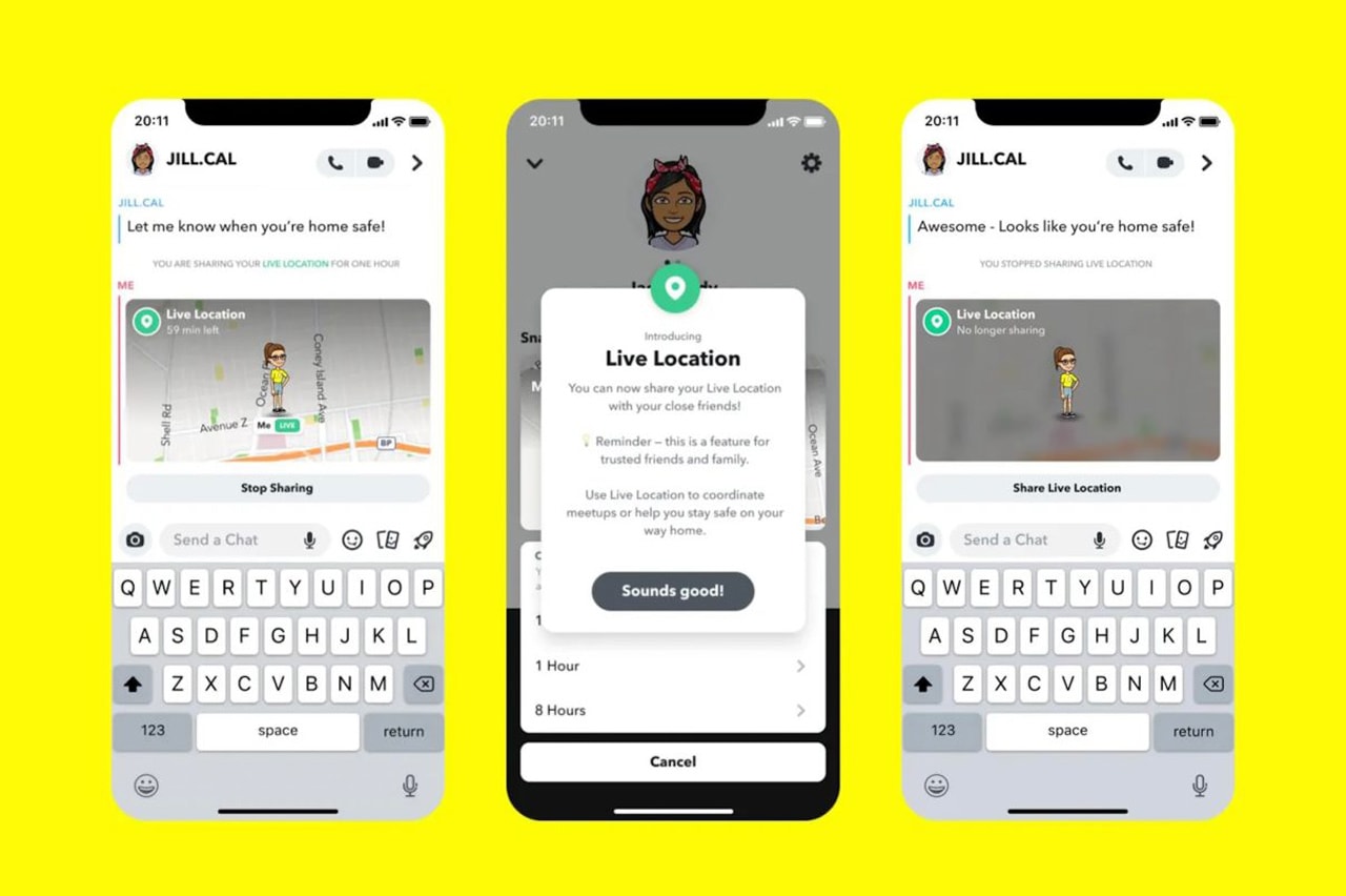 Snapchat Allows Users to Share Live Location With Friends