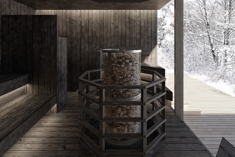 snow peak japan headquarters office field suite spa kengo kuma opening details onsen reservations