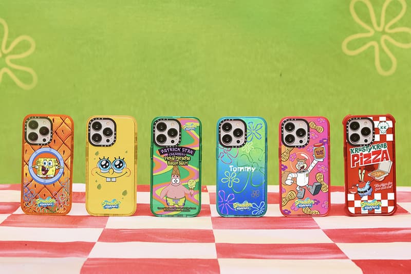 SpongeBob SquarePants CASETiFY collaboration collection Release info nickelodeon squidward tentacles mister krabs sandy patrick star gary 