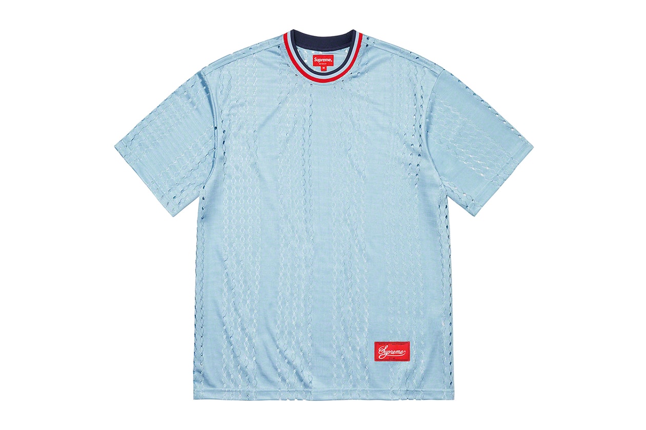 Supreme Spring/Summer 2022 Full Collection Release Info Date Buy Price Aeon Flux Ralph Steadman AOI Daido Moriyama GORE-TEX Vanson Raúl De Nieves Weirdo Dave Mitchell and Ness Ben Trogdon Harmony Korine Gummo Nate Lowman Lil’ Kim Al Green The Silver Surfer Dash Snow Alain Levitt B.B. Simon Umbro Poggi Ugo planters Airstream Trailer Meissen Mirror Anonima Castelli Pila Chair Kraft Macaroni & Cheese Rhino Trunks Wilderness Systems Aspire 105 Kayak and Paddle Bang&Olufsen Explore Portable Speaker