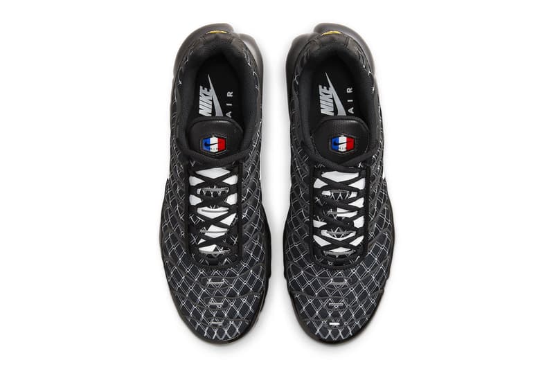 Nike Air Max Plus France Official Look Release Info DV3194-001 3M black silver release date info price French basketball net 1993 93 