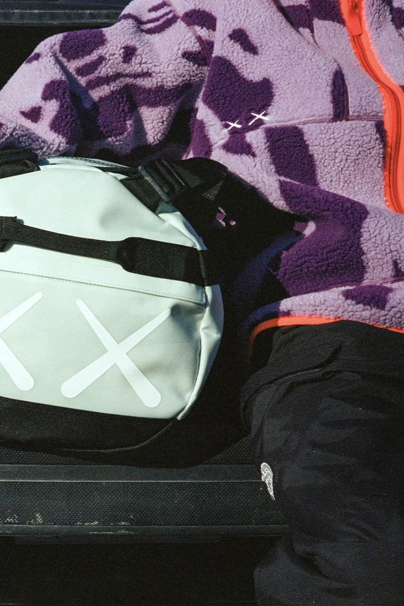 KAWS The North Face XX KAWS Lookbook Marc o malley snow jacket exploration nuptse balaclava action shots price february 17 date release info