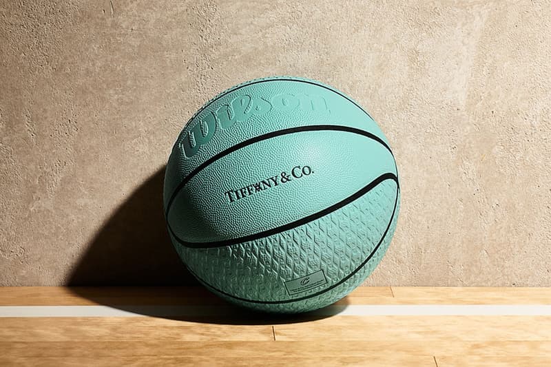 Tiffany Co. Daniel Arsham release blue basketball co-branding arsham monogram nba all star weekend cleveland cavaliers Wilson 575 usd release info