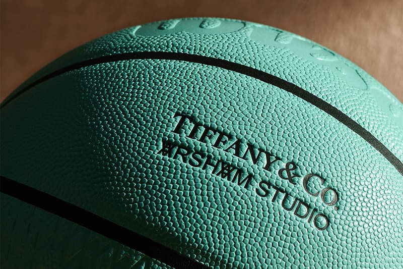 Tiffany Co. Daniel Arsham release blue basketball co-branding arsham monogram nba all star weekend cleveland cavaliers Wilson 575 usd release info