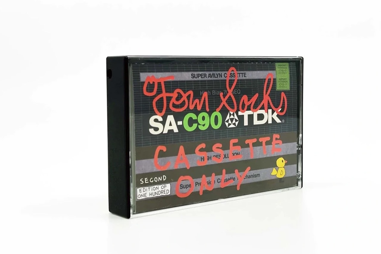 Tom Sachs TDK Cassette Zine Baldwin Gallery Exhibition Punk Rock JVC Memorex Maxell Aspen Colorado Playlists Music Vinyl Art Gallery DIY O Cards Single Record Players Vintage 