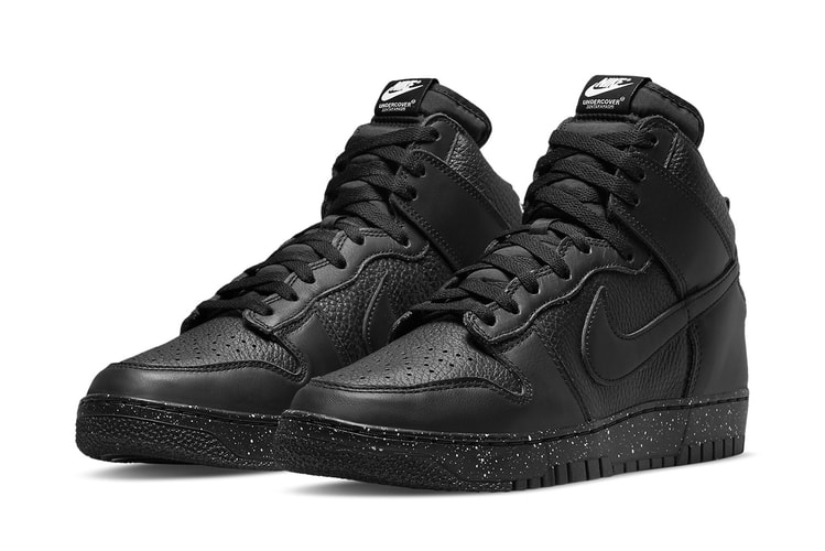 Official Images of the UNDERCOVER x Nike Dunk High 1985 in "Black"