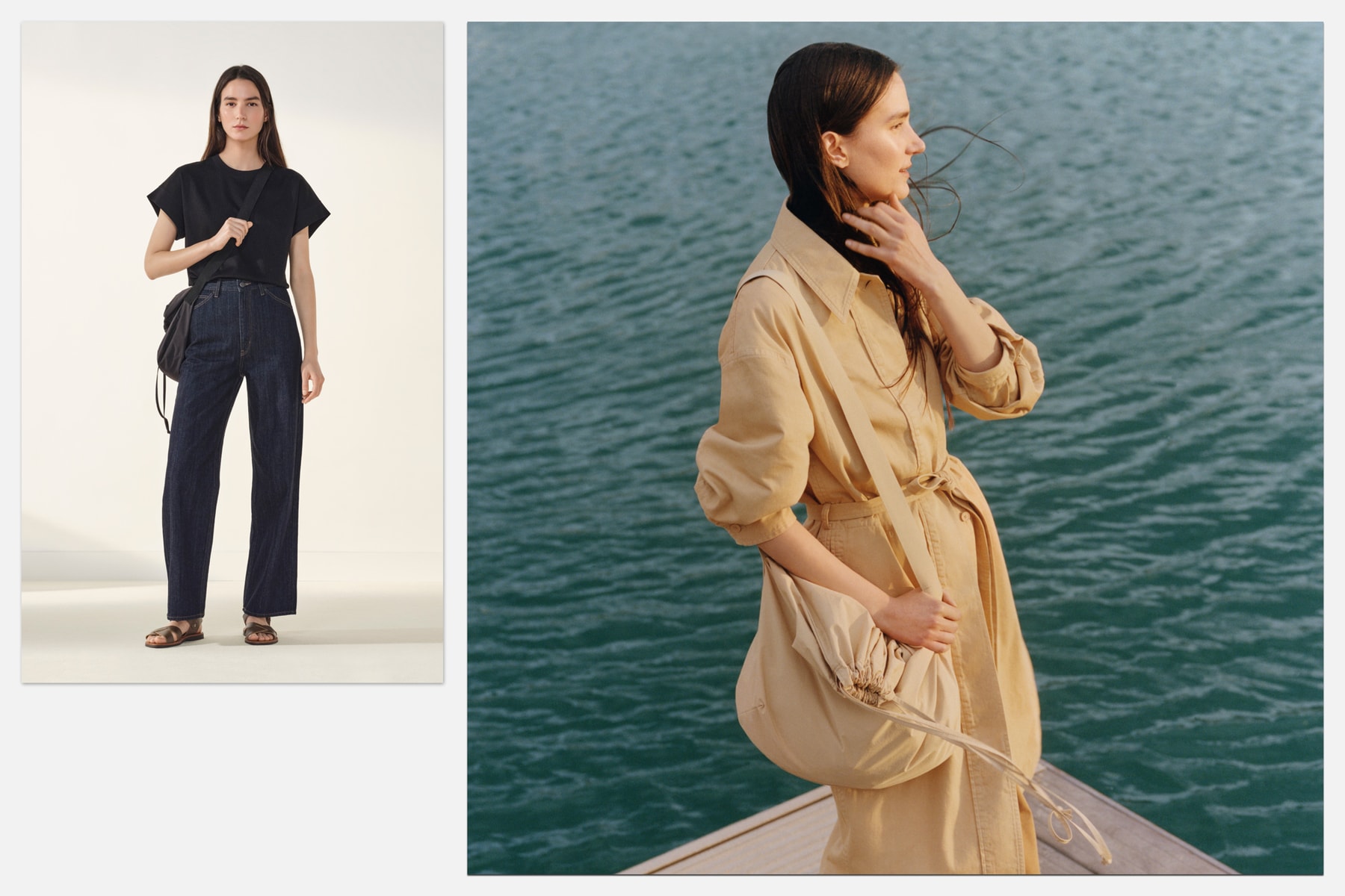 UNIQLO Releases Essentials Lineup Wardrobe Staples Minimalist Neutral T-Shirts Crew Necks Silhouettes Fundamental Cotton Pieces Spring Summer 2022 Collection Shirt Dresses Trench Coat Button-Ups Windbreaker Parisian Style
