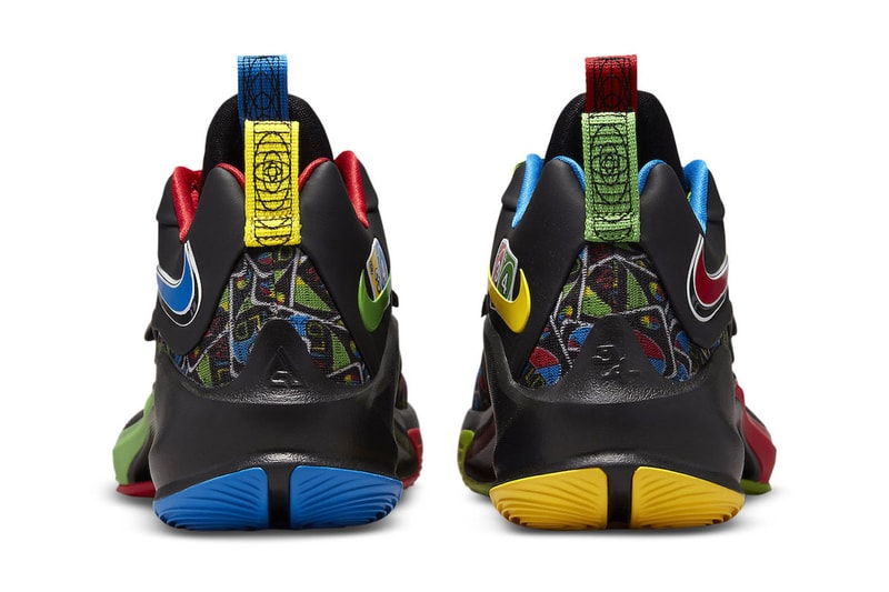 UNO Nike Zoom Freak 3 Official Look Release Info DC9363-001 Date Buy Price yellow green blue red black 50th anniversary giannis antetokounmpo 120 usd release info price 