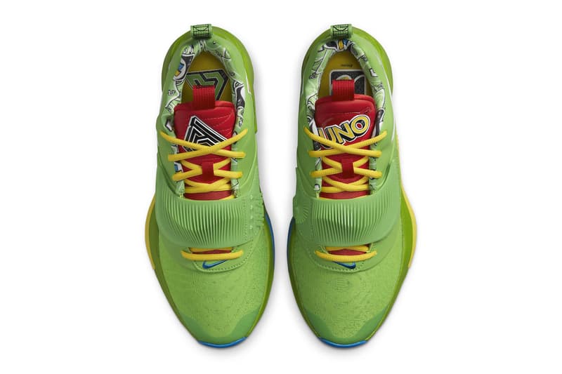 UNO Nike Zoom Freak 3 Official Look Release Info DC9363-001 Date Buy Price yellow green blue red black 50th anniversary giannis antetokounmpo 120 usd release info price 