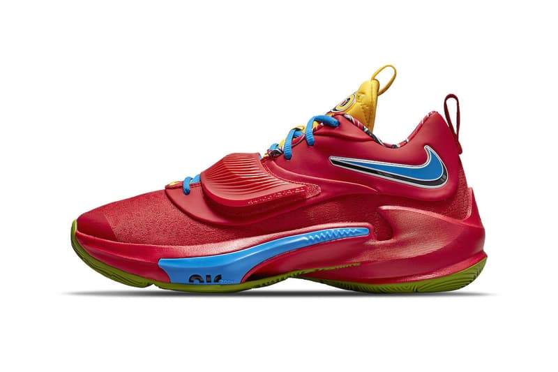 UNO Nike Zoom Freak 3 Official Look Release Info DC9363-001 Date Buy Price yellow green blue red black 50th anniversary giannis antetokounmpo 120 usd release info price 