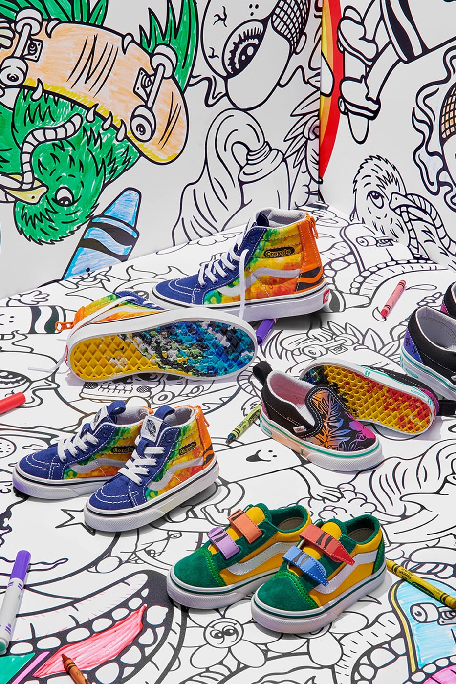 Vans launches new collection with crayon brand Crayola