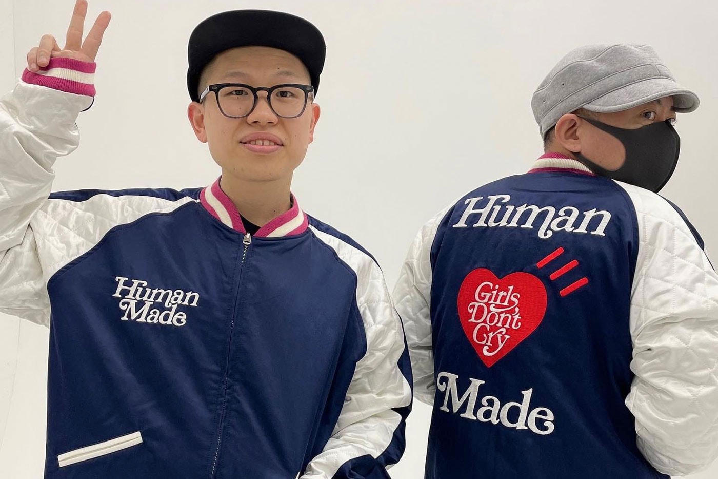 NIGO and VERDY Tease Human Made Girls Dont Cry Series bomber varsity jacket embroidered green blue white vick february 23 release info