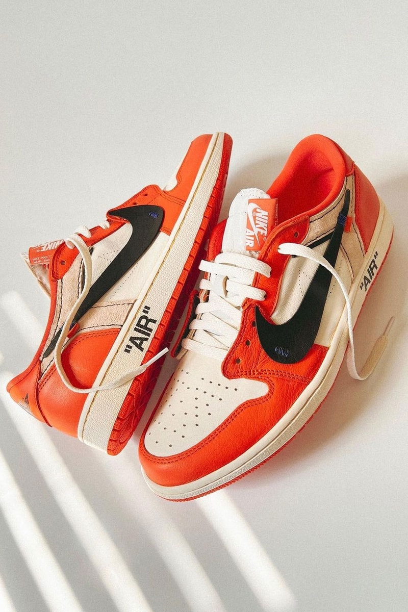 Zach Lavine Custom Off-White™  Air Jordan 1 Low Starfish chef huy le lechef studio orange white images