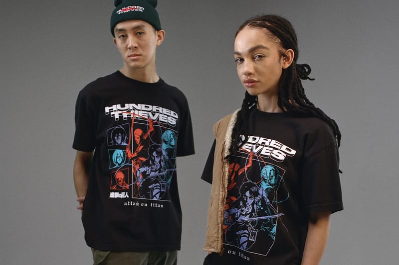 100 Thieves Releases Official 'Attack on Titan' Apparel Collection