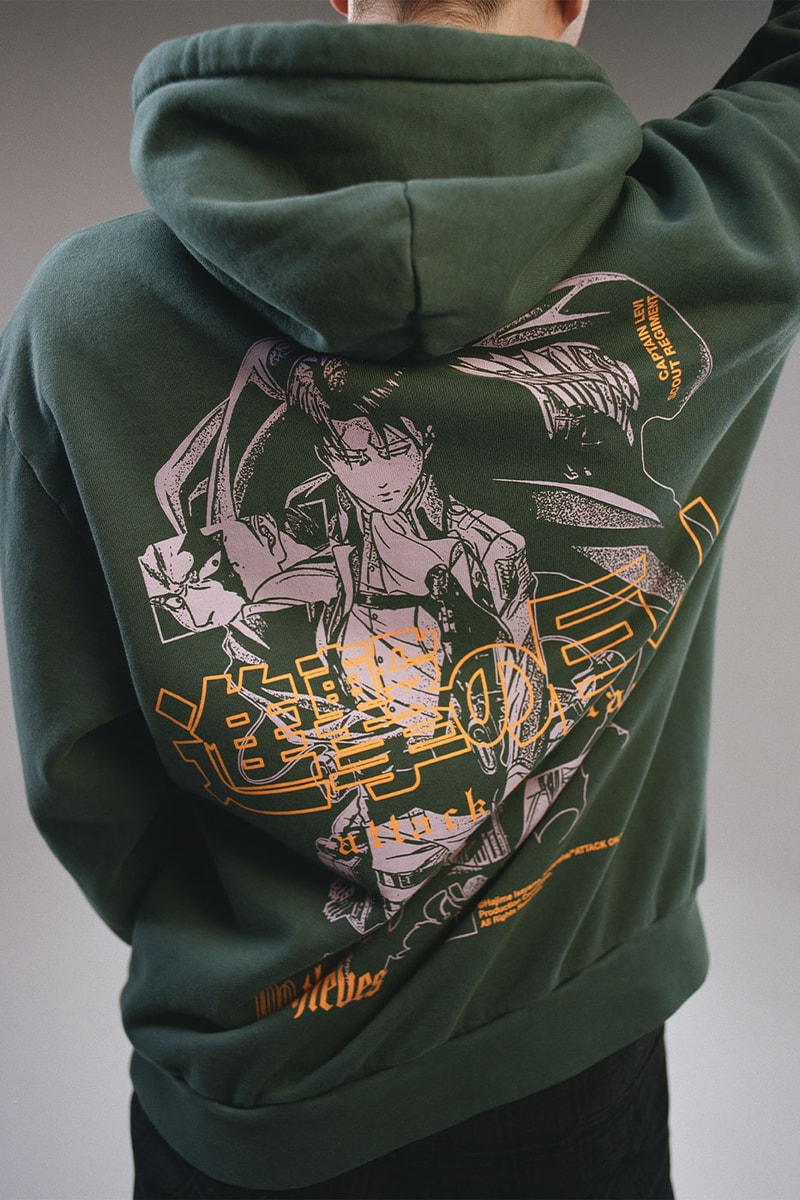 100 Thieves Attack on Titan AoT levi eren mikasa artwork graphics tees t shirts hoodies collared jacket gaming anime manga release info price date