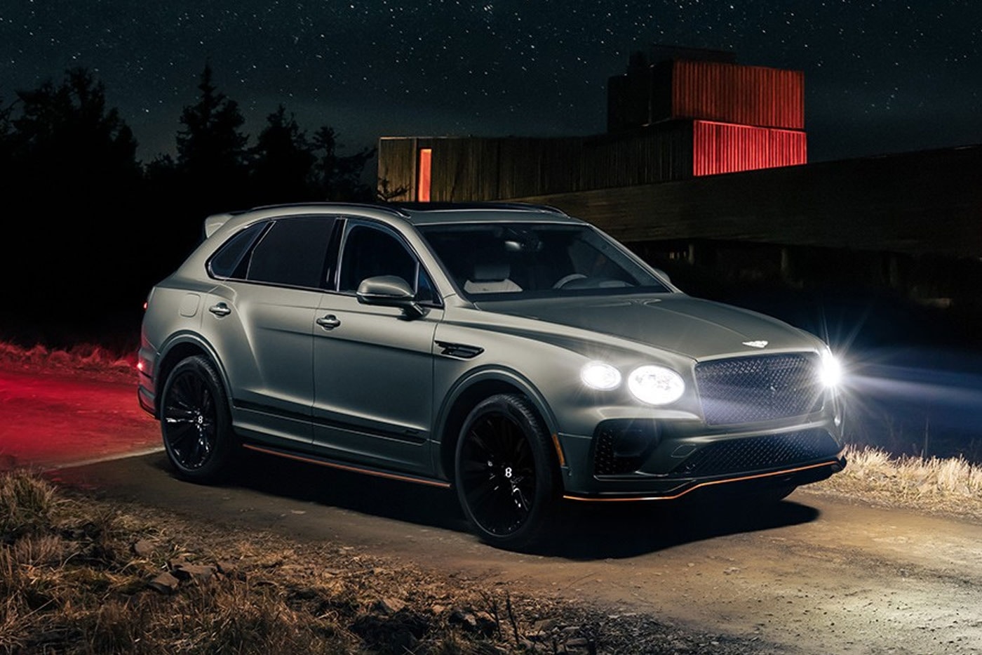 The 2022 Bentley Bentayga Receives a Bespoke Mulliner "Space Edition" one of one cypress beluga porpoise night sky
