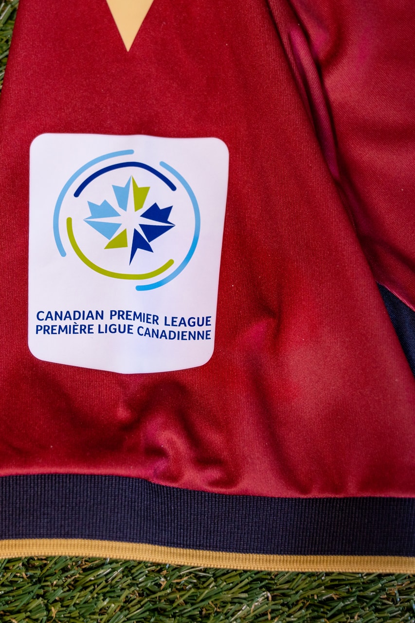 Canadian Premier League 2022 Season Club Kits Macron CPL Champions Global Eco-Friendly Standard Football Soccer Canada Toronto Ontario British Columbia Atlético Ottawa HFX Wanderers FC York United FC Forge FC Valour FC FC Edmonton Cavalry FC Pacific FC 100% PET Recycled Polyester League Jerseys Championship City