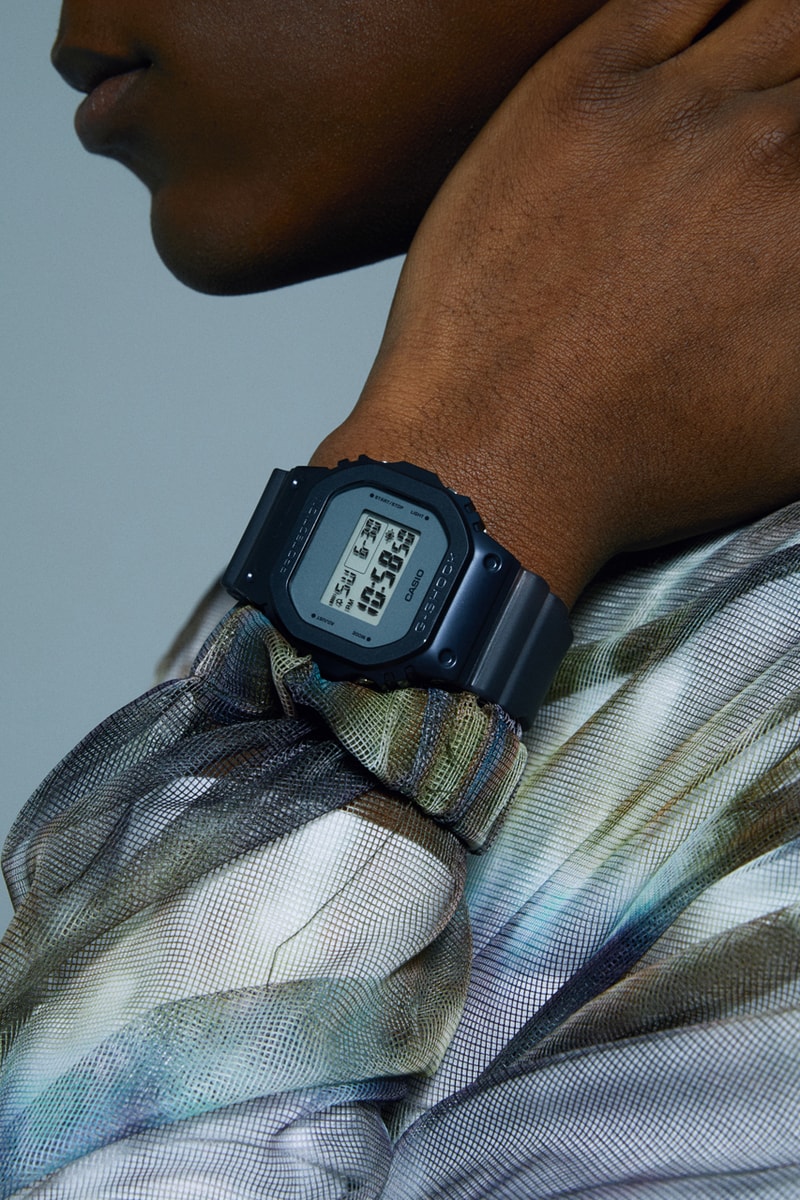 G-SHOCK Unveils Midnight Fog Collection Carbon Core Guard GM2100MF GM110MF GM5600MF Metal Body Neutral Subdued Bezel Crystal Case Dial Lugs Pusher Crown Stopwatch Countdown Timer LED Light Colorways Timepiece Watches GA-2100 Translucent Straps Hands Face Contemporary Design Fog Essence Vaporized Blue Gold Silver Stainless Steel Ion Plated