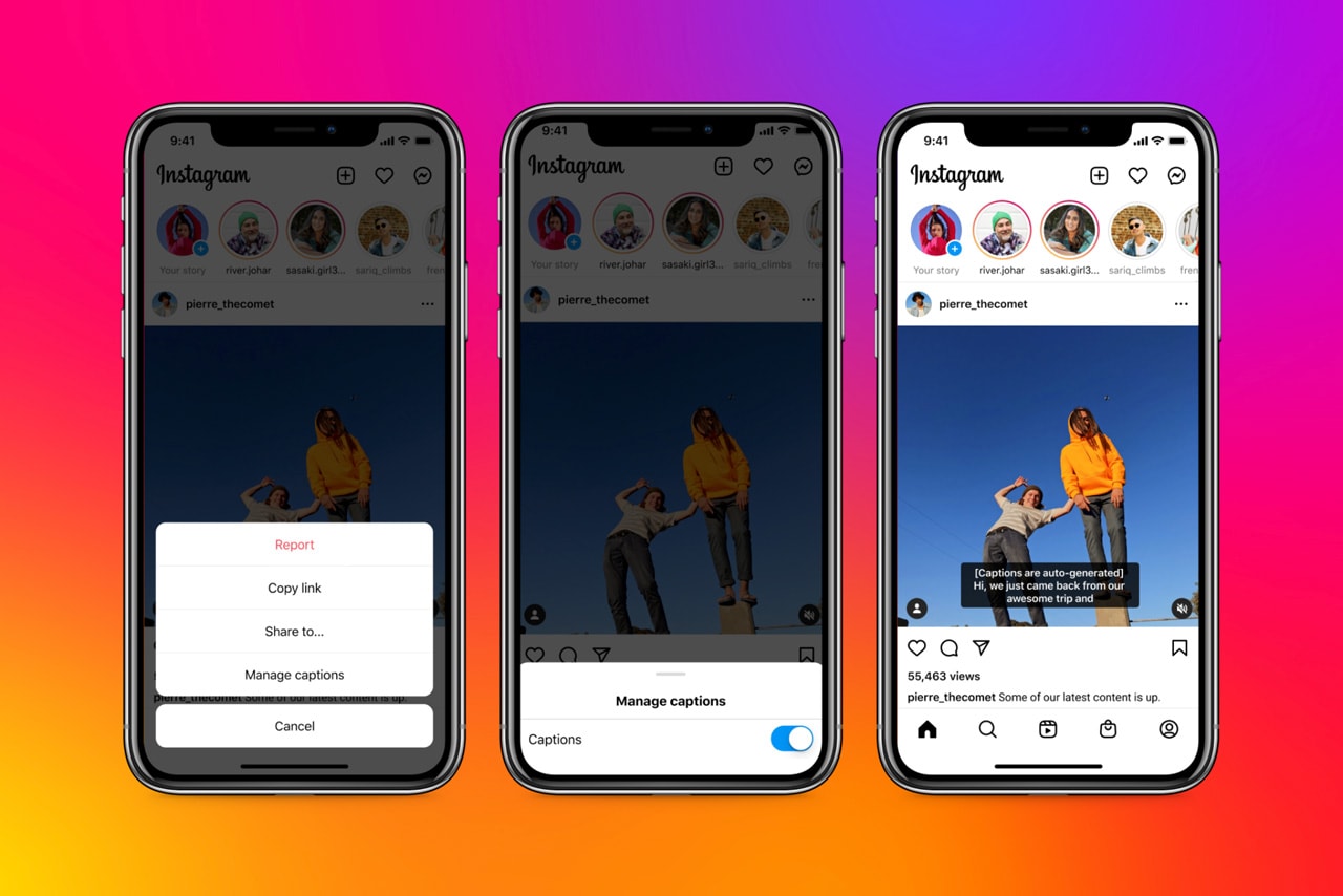 Instagram AI Automatic Captions New Feature Announcement Adam Mosseri Deaf Users Accessibility Videos Video Content
